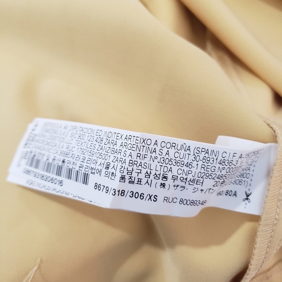 413- ZARA Women’s Long Sleeve Ruched Mini Dress – Size XS – NWT - Picture 5 of 13